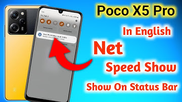 How to enable Data Used In Poco x5 pro/How to Show Network Speed onPoco x5 pro (In english)