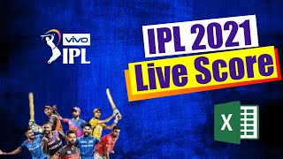 🔴LIVE IPL SCORE | IPL MATCH LIVE SCORE IN EXCEL |🔴 screenshot 4