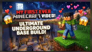 I Made My First Underground Base In Minecraft! 🤫📦