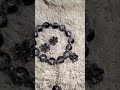 beautiful black crackle and cystal bracelet 💕#beaded #beadedbracelet #crystals #happiness #love ❤😘