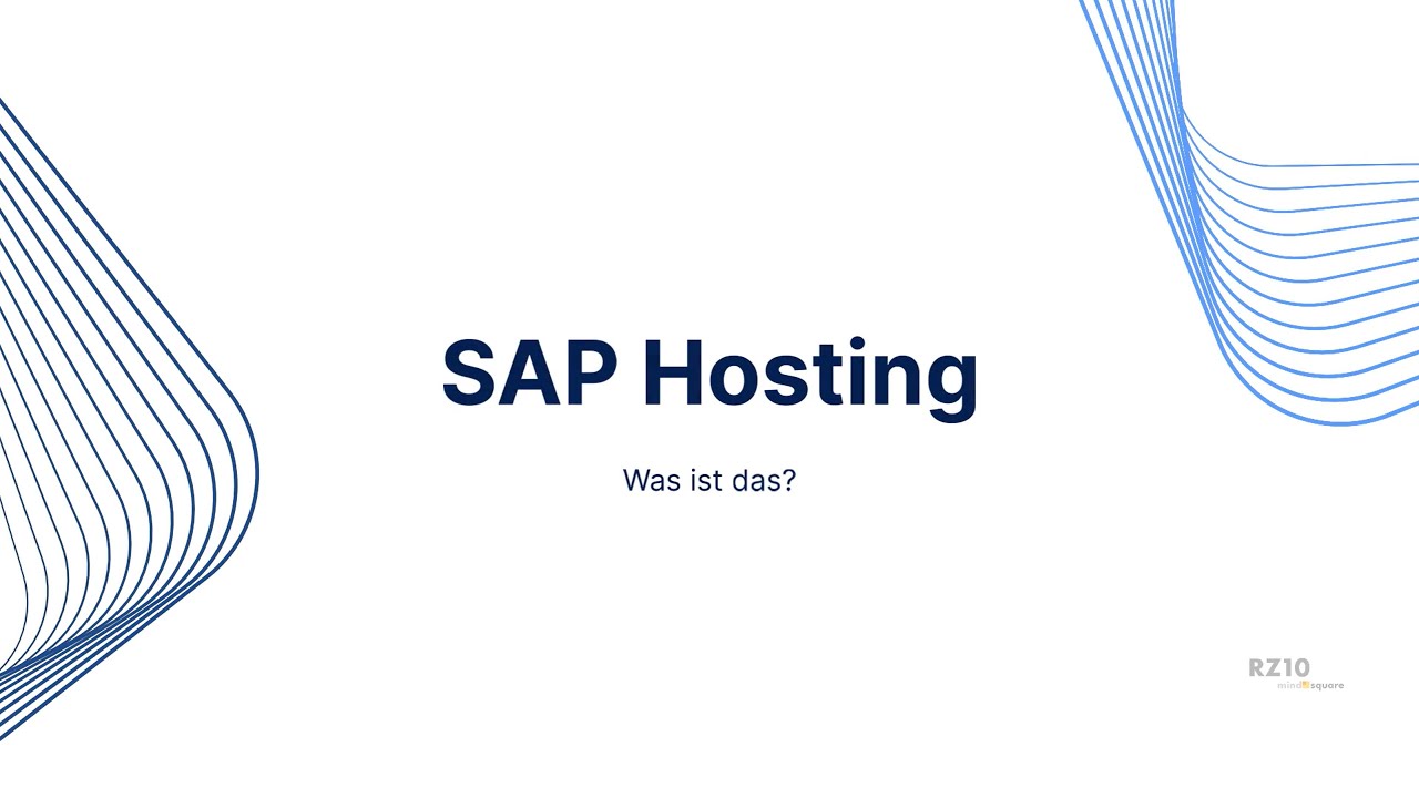 SAP Hosting kurz zusammengefasst