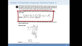 Math Scoring 4 Two-Point Rubric