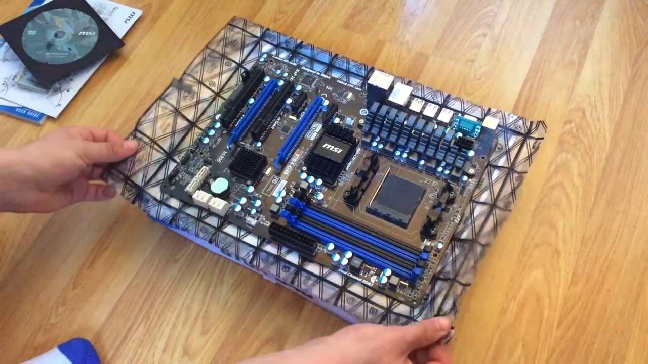 MSI 970A G46 Motherboard Unboxing Review YouTube