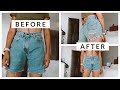 How To Thrift Flip Mom Jeans Into Instagram Baddie Shorts | Aja Dang