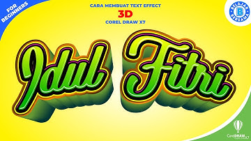 Membuat 3D text Effect DI CorelDraw | Tipografi CorelDRAW