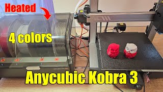 Great for PETG: Anycubic Kobra 3 - Combo with heated multicolor system