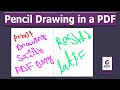 Pencil Drawing in a PDF Document using Foxit PhantomPDF