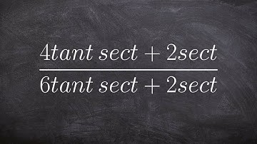 Simplify a rational trigonometric expression by factoring out the GCF