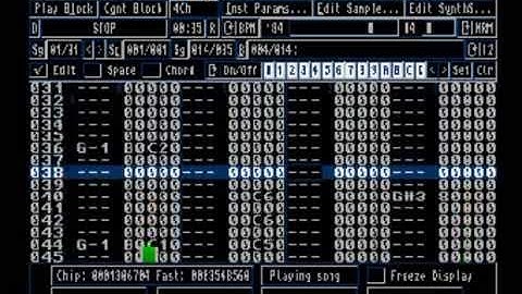 Tune Upload 03 : Created using OctaMED on Amiga 1200 in mid 1990s