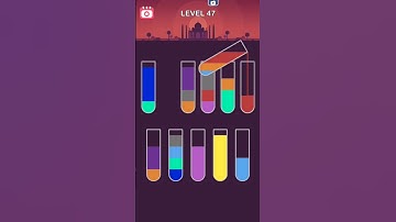 water sort puzzle game by short Tricks |level 47| #shorts #waterpuzzlegame @ShortTricks660
