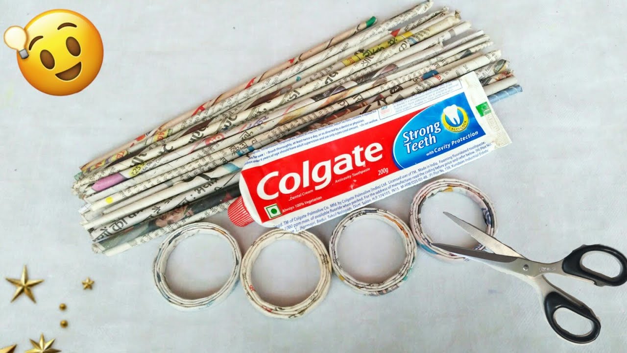 Newspaper craft | best out of waste craft idea | recycle newspaper | 