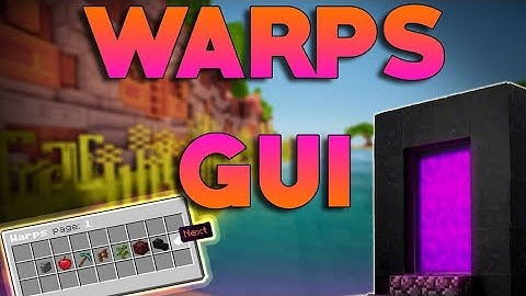 WarpGUI Plugin For PocketMine | Free Download | GUI- Interface | Customisable | XNEON GAMERX