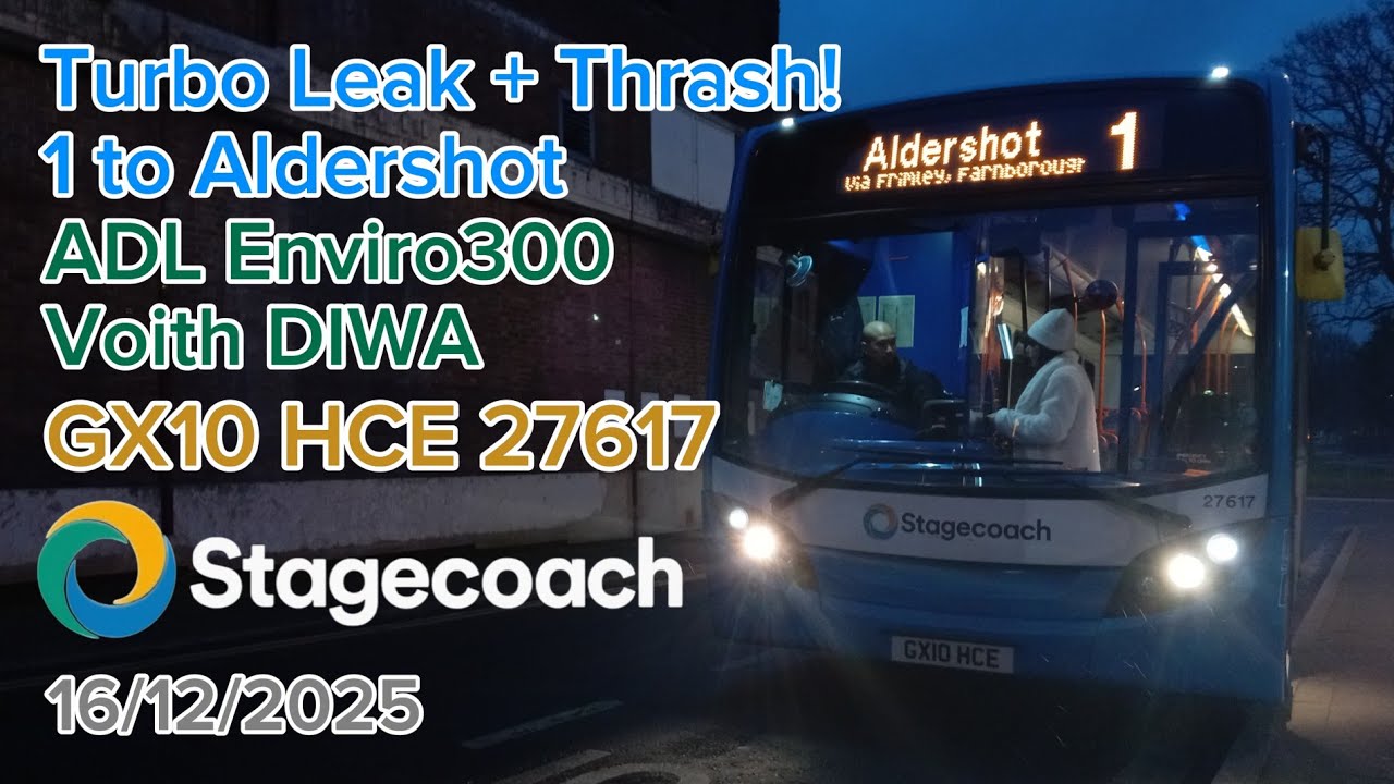 Turbo Leak + Thrash! | ADL Enviro300 Voith | GX10 HCE 27617 | 16/12/2025