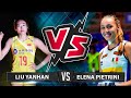 Liu Yanhan vs Elena Pietrini | Who is the Best for you ? | Powerful spikes | VNL 2019 |
