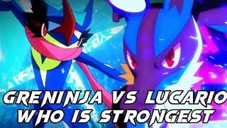 Ash's Lucario vs Ash's Greninja | Who is Strongest | Ash Strongest Strongest Pokemon | Hindi