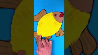 🌊 Crafting a Colorful Fish with Sparkly Scales! 🌈