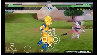 Dragon ball tenkaichi tag team goku ssj VS freeza #dragonball 