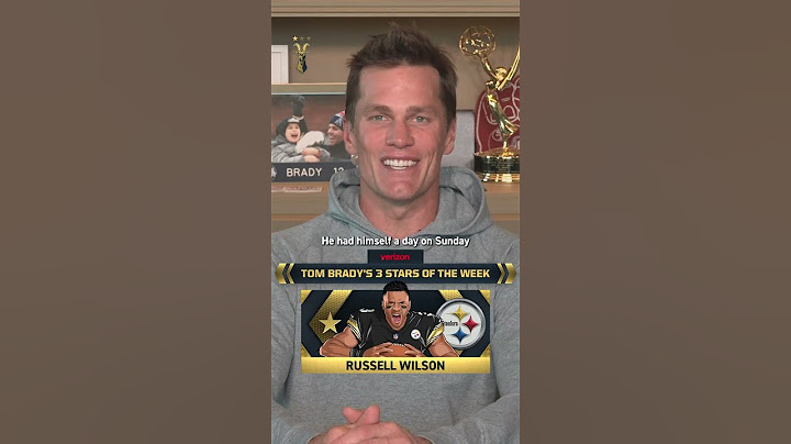 Tom Brady's 3 Stars of Week 13: Russell Wilson #NFL #football #pittsburgh #steelers