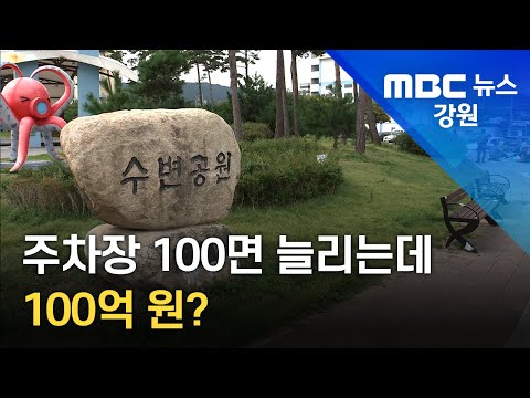 [뉴스리포트] 주차장 100면 늘리는데 100억 원 221003
