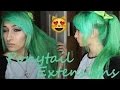 How To Put In VPFashion Colorful Green Ponytail Extension Piece!---XxScreamKiwixX