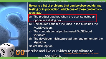 1 2 3  Errors Defects and Failures QUIZ   4  : ISTQB Foundation level 2018 Question bank
