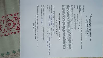 V.M.O.U. KOTA  -B.SC. 2nd year zoology internal assessment (ZO-05 to ZO-07 )  zoology