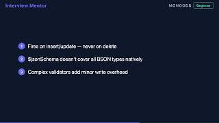 MongoDB Schema Validation with $jsonSchema