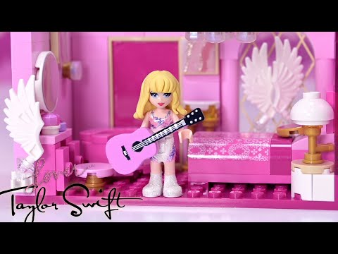 What would Taylor Swift's Lover outfit look like on a LEGO minidoll? 💖  doll repaint & custom build 