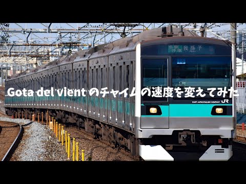 Gota del vient のチャイムの速度を変えてみた