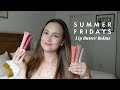 Summer Fridays *NEW* Pink Sugar and Cherry Lip Butter Balm + comparing all the shades!