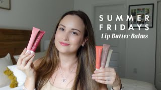 Summer Fridays *NEW* Pink Sugar and Cherry Lip Butter Balm + comparing all the shades!