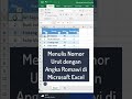 Membuat Nomor Urut Romawi di Excel #microsoft #excel #romawi #nomor #urut #cepat #tutorialexcel
