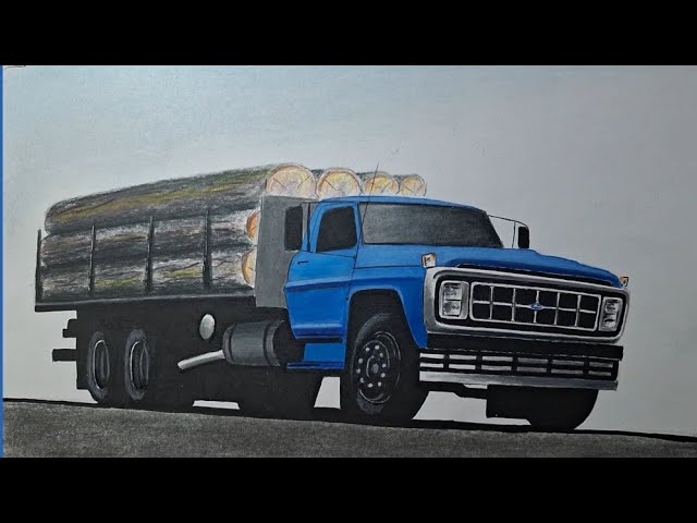 Como desenhar Carreta Scania 450s arqueada 