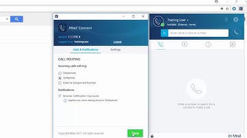 Mitel Connect for Chrome Browser: Soft Phone
