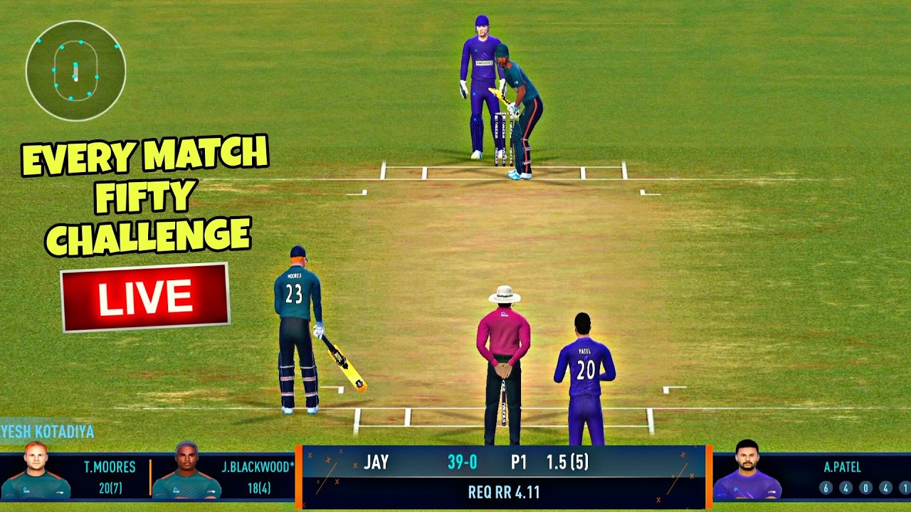 Every Match Fifty Challenge LIVE | Real Cricket Challenge