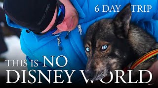 6Day Arctic Winter Trip with Huskies | Mountain Evacuation, Hard Wind, Wild Nature