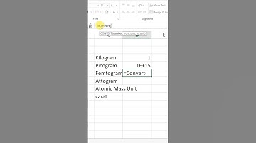 Convert Kilogram into Femtogram Microsoft Excel #msexcel #femtogram #excel #shorts