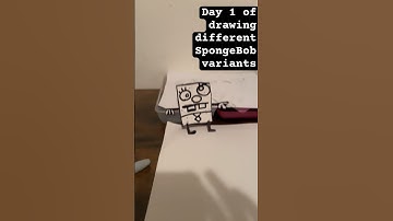 Day 1 of drawing SpongeBob variants! #funny #cartoon #spongebob #drawing #fyp #doodlebob
