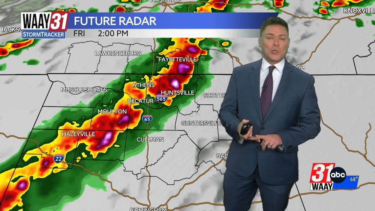 Showers and storms likely on Friday - YouTube