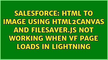 HTML to image using html2canvas and FileSaver.js not working when VF page loads in Lightning