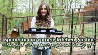 Early spring garden with me 🌱 building & planting our dream cottage kitchen garden!