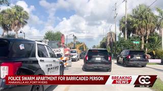 Shots fired in active barricade scene blocking southbound US-41 at Maravilla Ave in Fort Myers