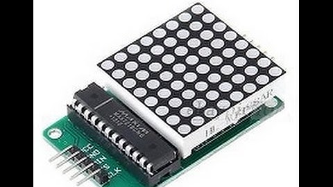 Umboxing Matriz LED 8 *8 con driver MAX7219