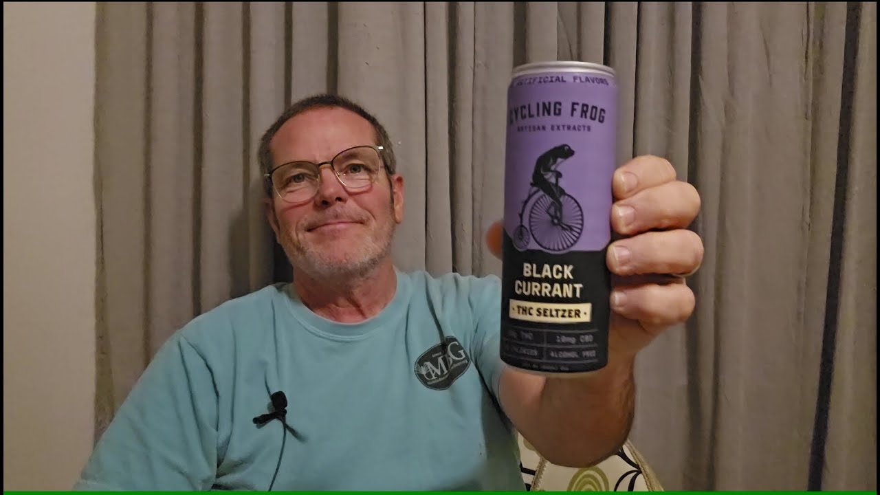 Мне понравился этот Delta 9 Seltzer: Cycling Frog Black Currant Seltzer