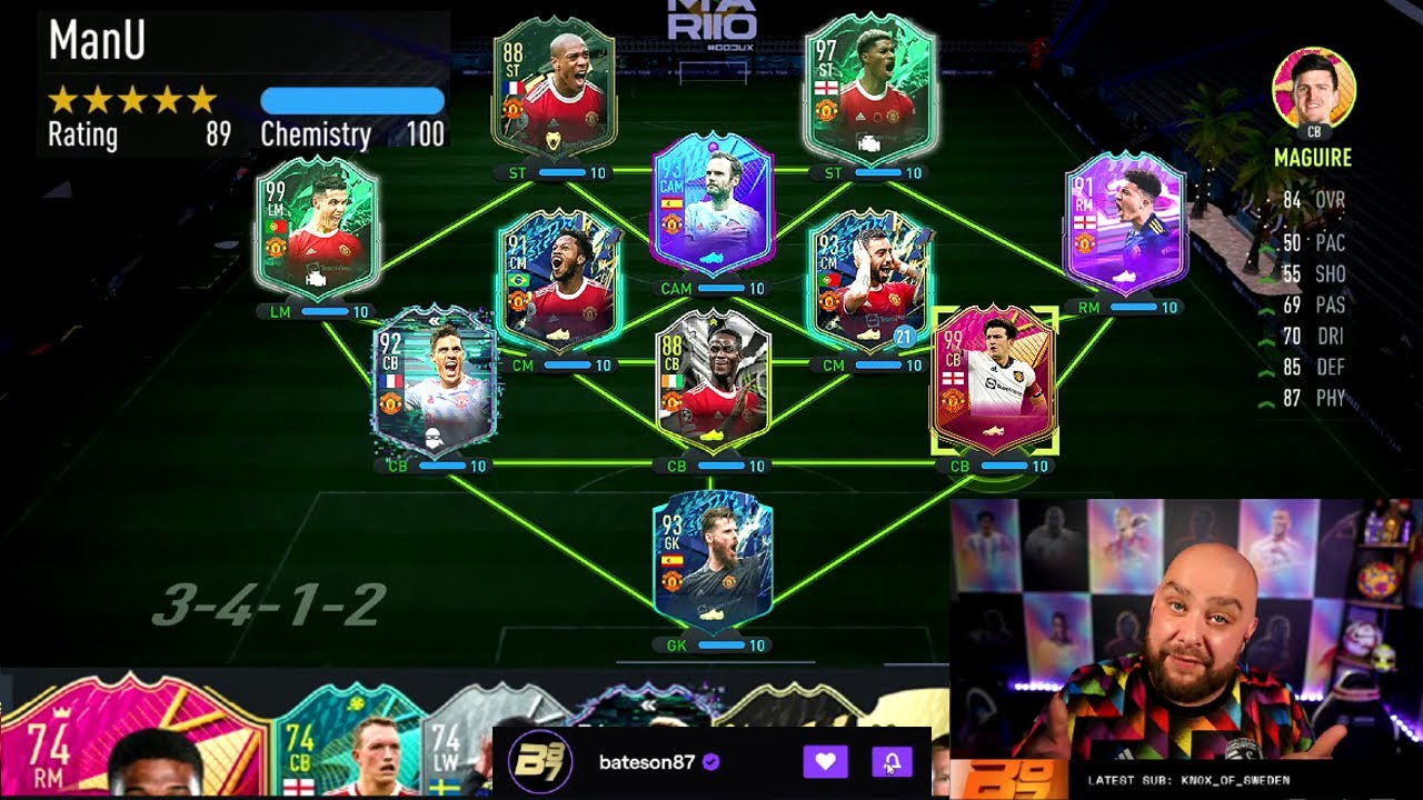 The Best Manchester United Team in FIFA 22 YouTube