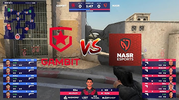 CS GO - Gambit vs NASR - BLAST Premier Spring 2021 - Dust2