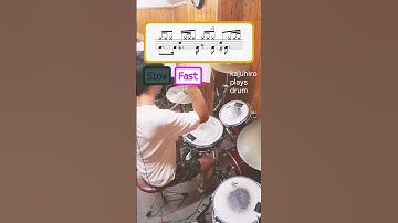 Drum Groove | 16th Hihat | Open | Kick #drums #drumming #drumlessons