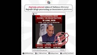 Deep Fake Video alert | This video is FAKE and AI-generated | PIB Fact Check