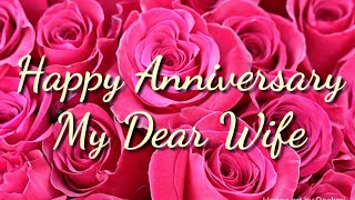 Happy Anniversary to wife ||wedding\/marriage anniversary wishes greetings quotes whatsapp status