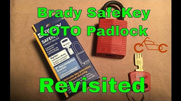 Brady SafeKey LOTO Lock - Tips for Picking